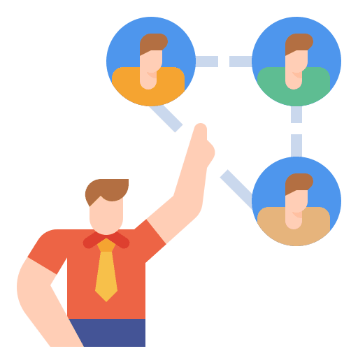 Targeting target business and finance connect icon