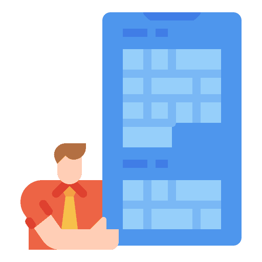 Schedule calendar smartphone business icon