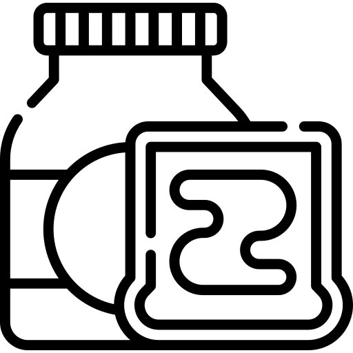 Peanut butter toast salty jar icon