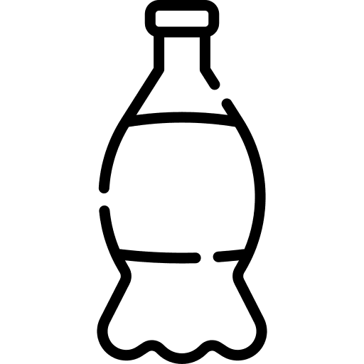 Soda bottle plastic beverage plastic bottle icon