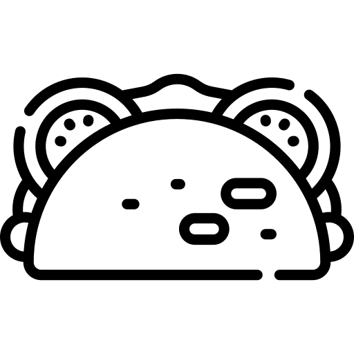 Tacos mexico mexican food fast food icon