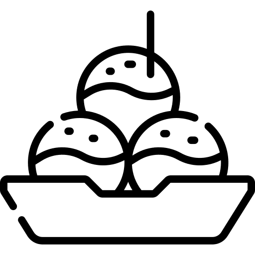 Takoyaki japanese food oriental asian icon