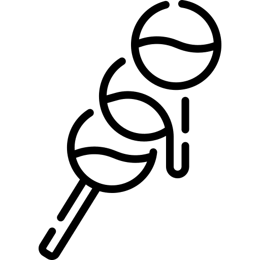 Dango snack mochi oriental icon