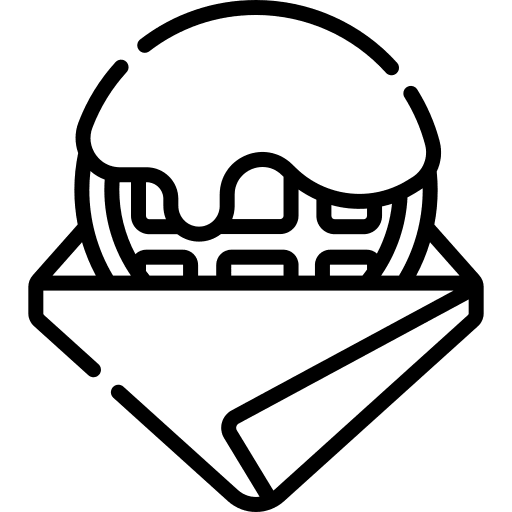 Stroopwafel syrup bakery food and restaurant icon