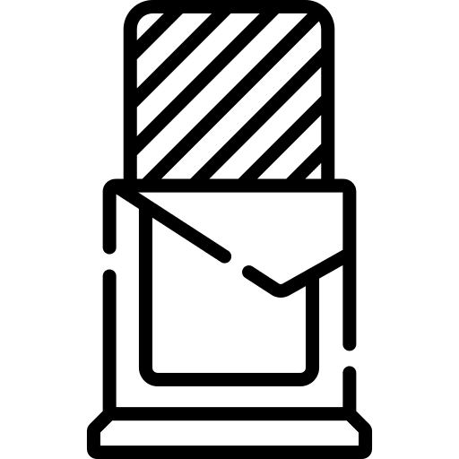 Wafer sweet dessert snack icon