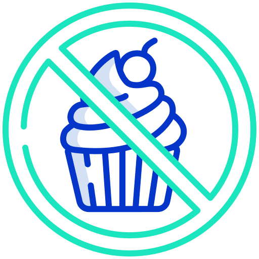 Diet unhealthy diet healthy icon