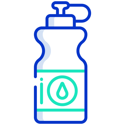 Water bottle beverage thermo healthy food icon