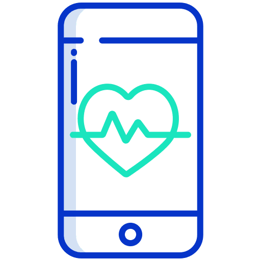 App app cardio healthcare and medical icon