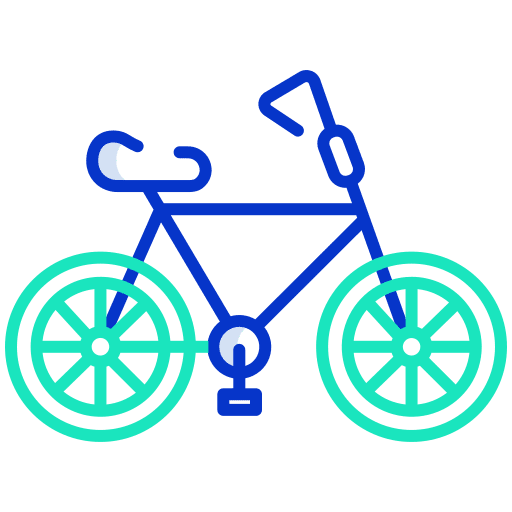 Cycle exercise transportation bike icon