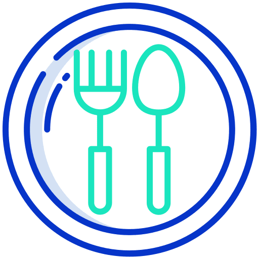 Diet restaurant dish food icon