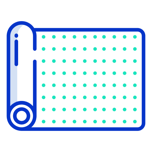 Yoga mat stretching pilates yoga mat icon