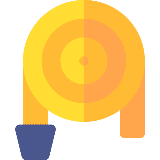 Fire hose protection fire hose water icon