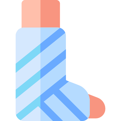 Injury medical bandaged health care icon