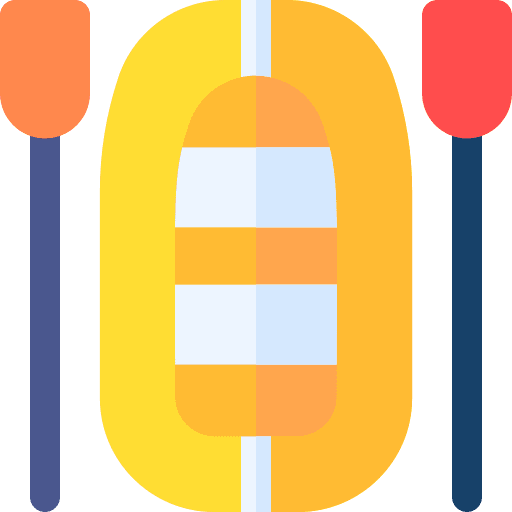 Lifeboat transportation paddle lifeboat icon
