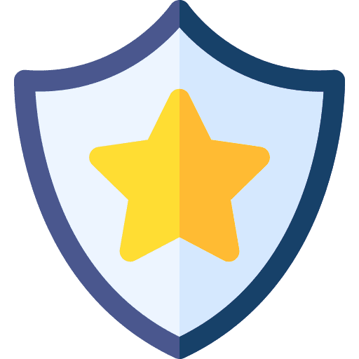 Police badge sign police signaling icon