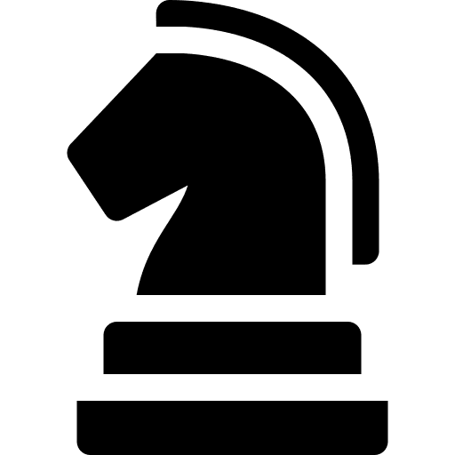 Strategy horse tactics sports and competition icon