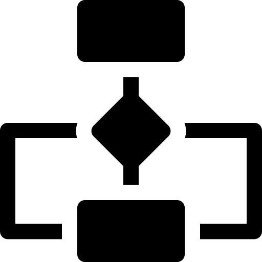 Flow chart hierarchy flow chart organization icon