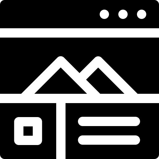 Layout internet browser seo and web icon