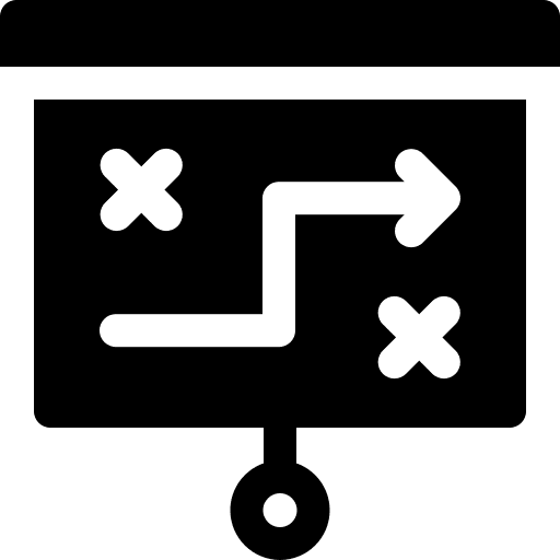 Planning marketing presentation business and finance icon