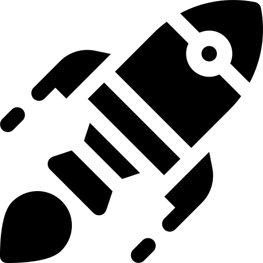 Startup seo and web transportation kick off icon