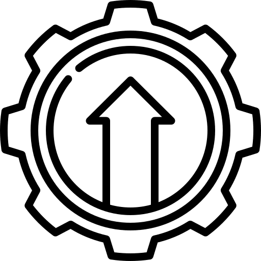 Productivity settings gear time and date icon