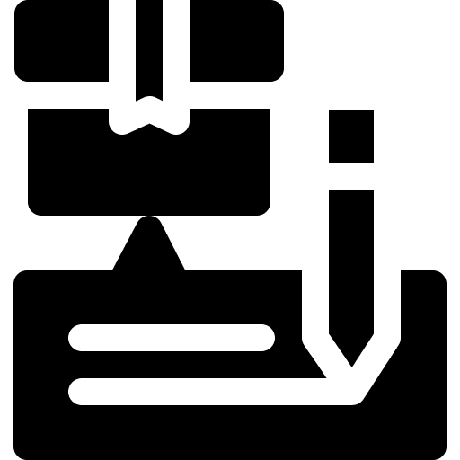 Review write speech bubble pen icon