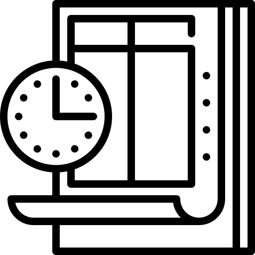 Worksheet schedule worksheet record icon