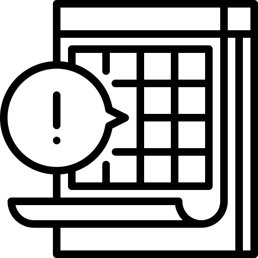 Calendar estimate calendar time and date icon
