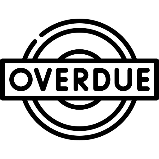 Overdue overdue project miscellaneous icon