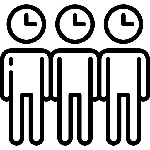 Teamwork teamwork time organization icon