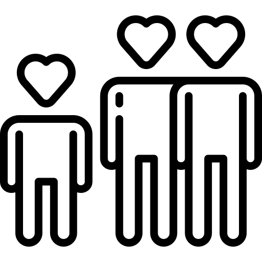 Family love quality time parents icon