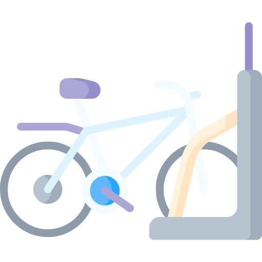 Bicycle parking vehicle transport cycling icon