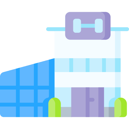 Fitness gym sport fitness icon