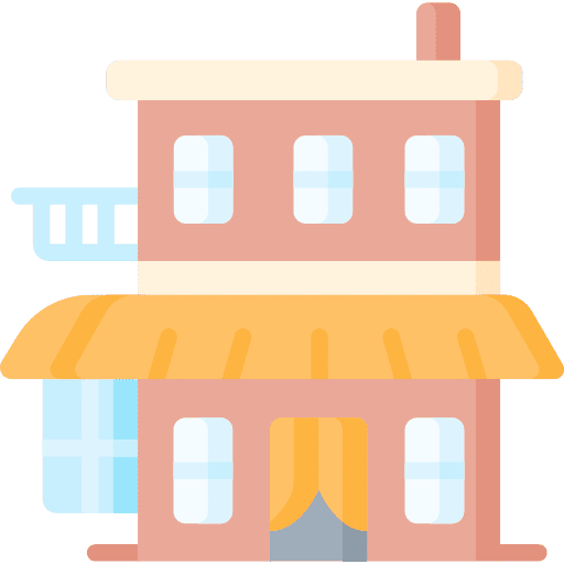 Restaurant canteen store bistro icon