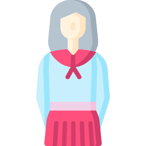 Student person university girl icon