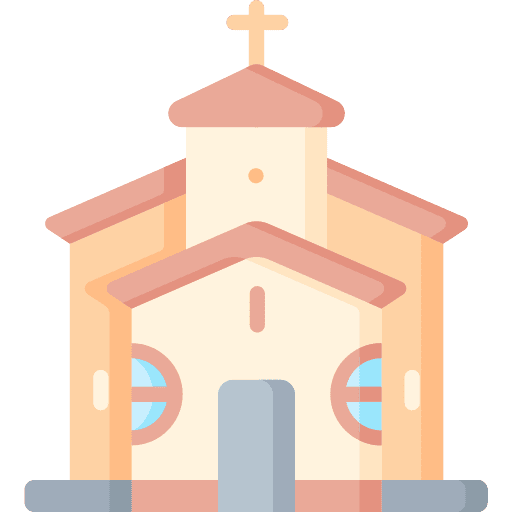 Church architecture and city cultures church icon