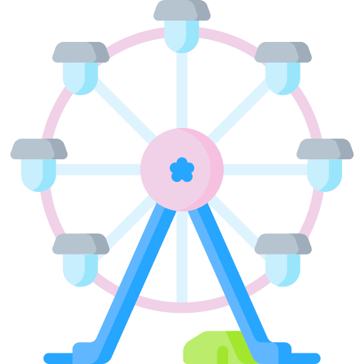 Ferris wheel fairground ferris wheel landmark icon