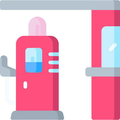 Gas station charging station fuel station fuel icon