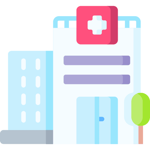 Hospital architecture medical assistance health clinic icon