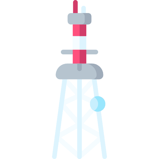 Radio tower energy line tower icon
