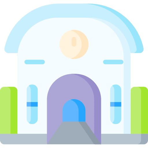 Railway station public city rail icon