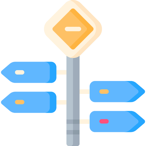 Street sign road sign left arrow signaling icon