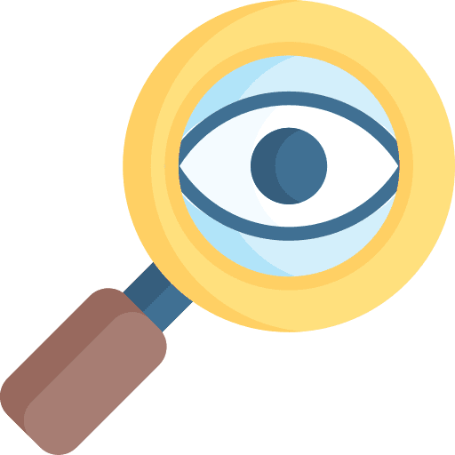 Audit investigation verification business and finance icon