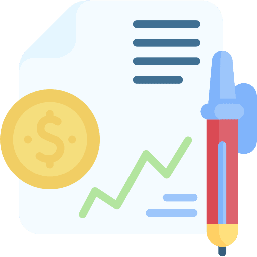 Audit magnifying glass marketing monitor icon