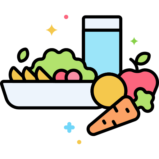 Healthy eating eating salad healthy food icon