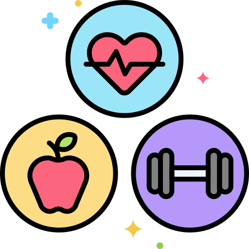Healthy lifestyle healthcare and medical habits good icon