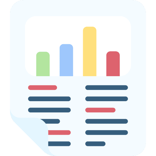 Report growth report bar graph icon