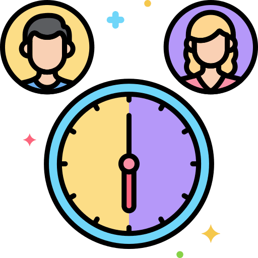 Rotating job switch healthcare and medical icon