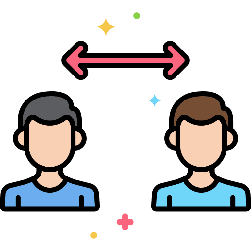 Social distancing pandemic healthcare and medical covid 19 icon