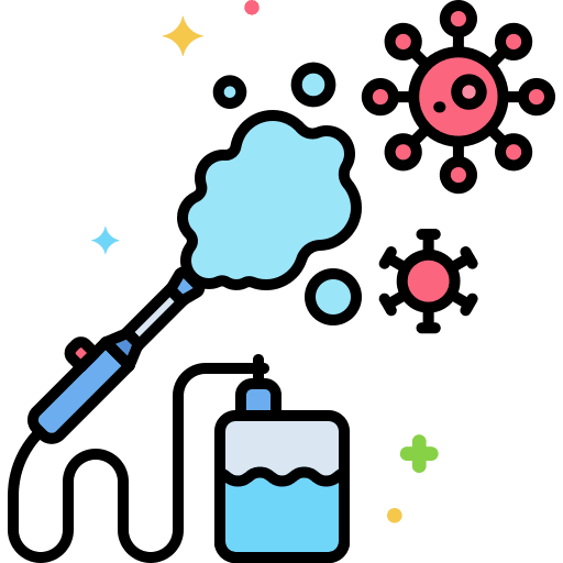 Disinfectant disinfect mass cleaning icon